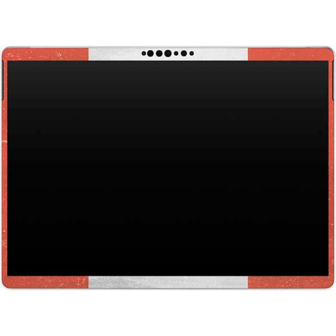 Peru Flag Distressed Surface Pro 9 Skin